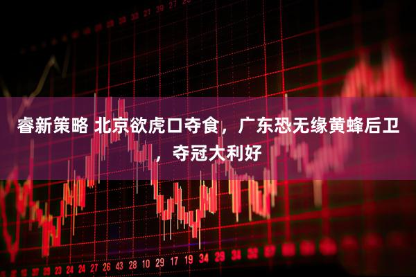 睿新策略 北京欲虎口夺食，广东恐无缘黄蜂后卫，夺冠大利好