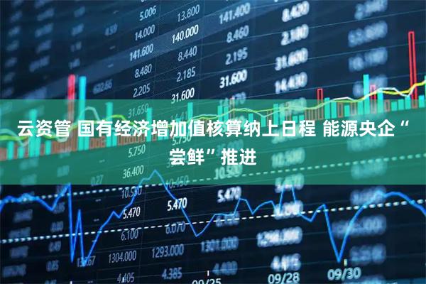 云资管 国有经济增加值核算纳上日程 能源央企“尝鲜”推进