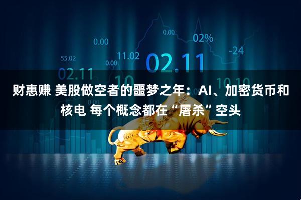 财惠赚 美股做空者的噩梦之年:AI、加密货币和核电 每个概念都在“屠杀”空头